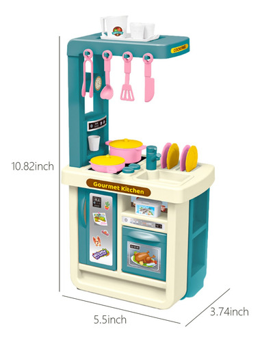 Juego De 43 Piezas De Vajilla De Simulación Para Niños F Coo