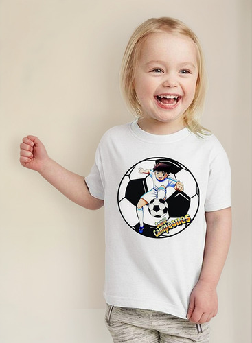 Remera Niño Niña Super Campeones Captain Tsubasa Personaliza