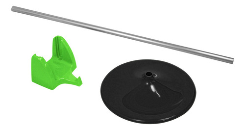 2 Suporte Com Pedestal Para Bobina De Sacos Piso Chão Base