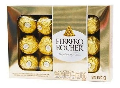 Ferrero Rocher Estuche 12 Pz Chocolate Amor Navidad Regalo