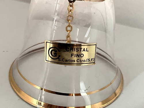 Antigua Campanilla Cristal Fino San Carlos