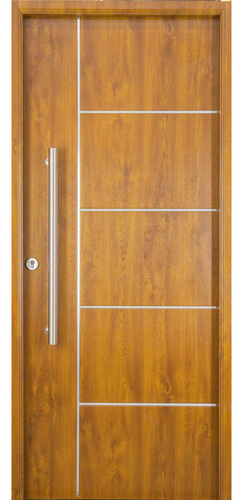 Puerta Frente Simil Madera Linea Wood 0.90 X 2 Inyectada Roble