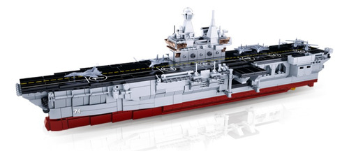 Barco Buque Porta Helicopteros Lhd075 , Compatible Lego