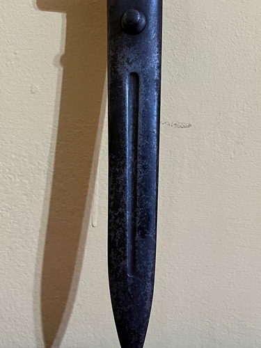 Cuchillo Bayoneta Mauser Sueco M1896 Plateado (Usado)