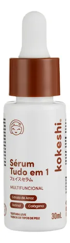 Sérum Facial Antiidade Kokeshi 30ml Com Ácido Hialurônico e Retinol