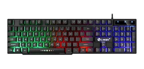 Teclado Gamer Simil Mecánico Usb Luces Led Calidad