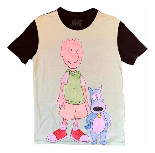 Playera Vintage 90s Nickelodeon Talla M Doug Funnie Porkchop