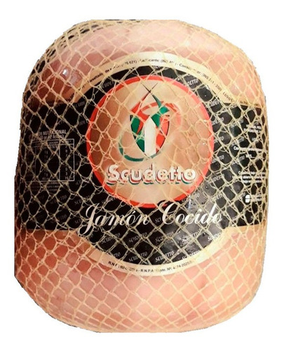 Jamón Cocido Tipo Natural Scudetto Fiambre Horma Entera