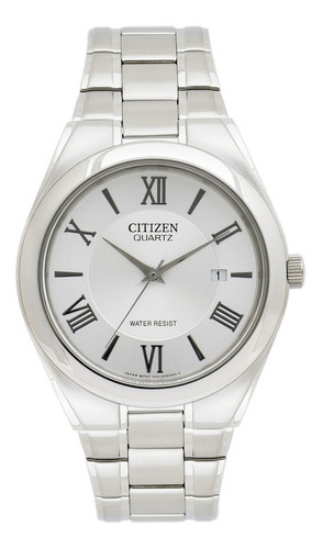Reloj Citizen Bi095051a Japonés 100% Acero Wr Cristal Duro Color de la malla Plata Color del bisel Plata Color del fondo Plata