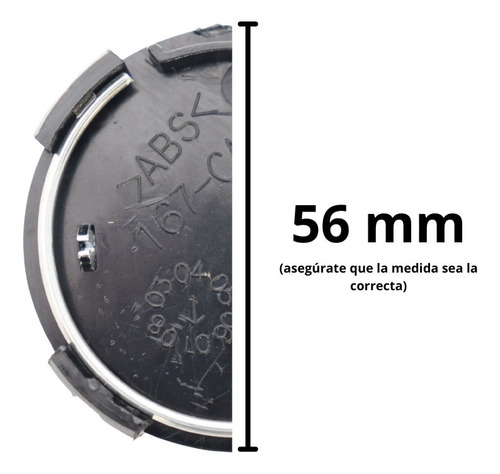 Ws 4 Centros Tapas De Rin 56mm Mazda 3 5 Cx5 Cx7 Cx9