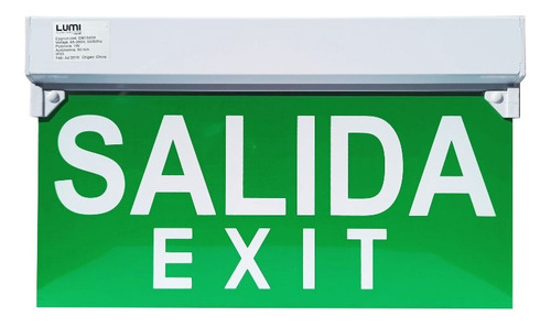 Señalética De Emergencia Led Salida/exit