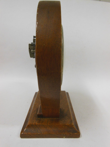 Antigo Relógio De Mesa Rubinick Modelo Ferradura Wood 20cm (Usado)