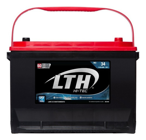 Bateria Lth Hi-tec Dodge Shadow Turbo 1990 - H-34-650