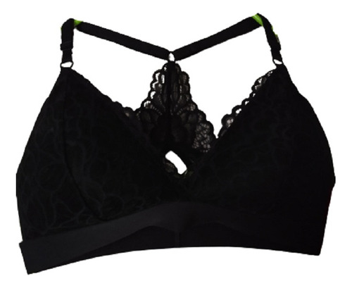 3 Bralette Brasier Con Encaje Xhilaration Negro Talla Chica