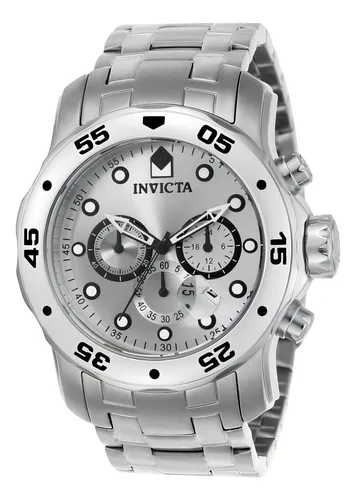 comprar Relógio Invicta Pro Diver Scuba 0071 Cronógrafo Calendário Correia Cinza Claro Bisel Cinza Claro Fundo Cinza Claro