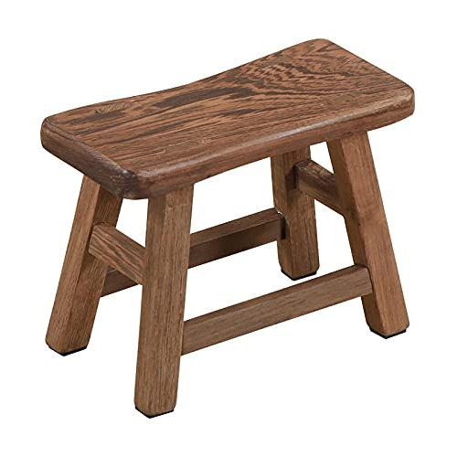 Taburete Resistente De 10.6 Pulgadas De Madera Maciza R...