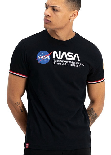 Remera Hombre Nasa Retro Alpha Importadas - Algodón 100%