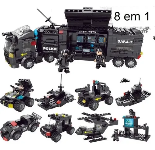 【ウェイン】1/6 SWATとnight ops jumper 2体セット Caminhão Swat Polícia Blocos De Montar 8 Em 1 | MercadoLivre