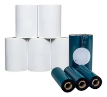 Comprar Kit 20 Rolos Etiquetas Couchê 100x150mm + 10 Ribbons