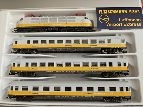 Set Tren Eléctrico Fleischmann 9351, Escala N, Loc + 3 Vagon