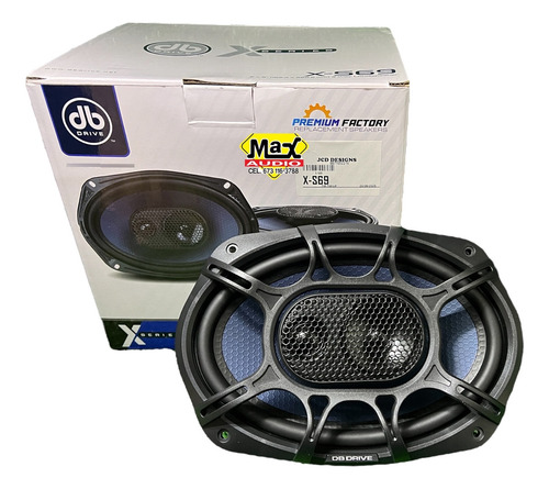 Par De Bocinas 6x9 400w C/ Tweeter Domo Db Drive X-s69 Negro