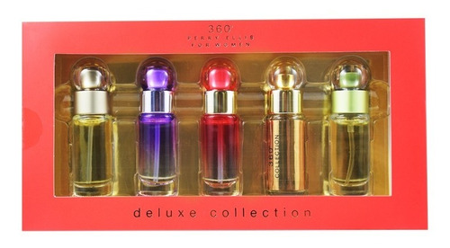 Set Mini 5 Pzas Perry Ellis For Women 360 7.5 Ml + 360 Purpl