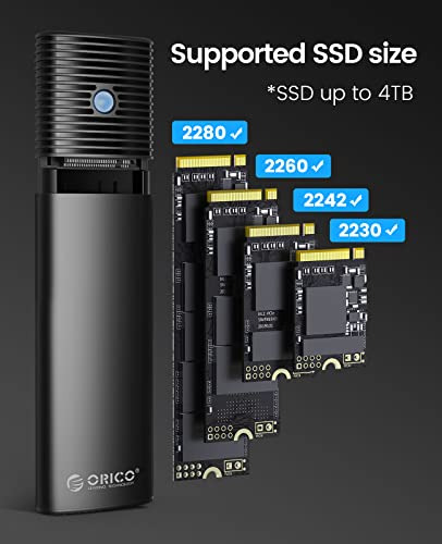 Adaptador De Carcasa Orico M.2 Nvme Sata Ssd Sin Herramienta