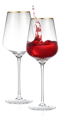 Copas De Vino Premium Juego De 2 Copas De Vino De Crist...