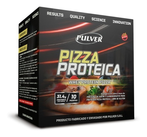 Pizza Proteica Pulver Whey Pro Saludable 10 Sobres 124kcal