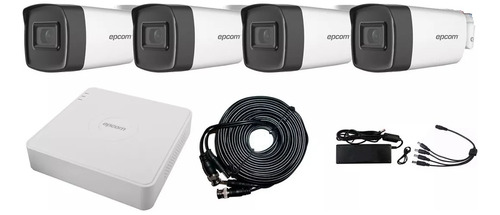 Kit 4 Camaras Epcom 1080p 2mp Cctv Circuito Cerrado Cct