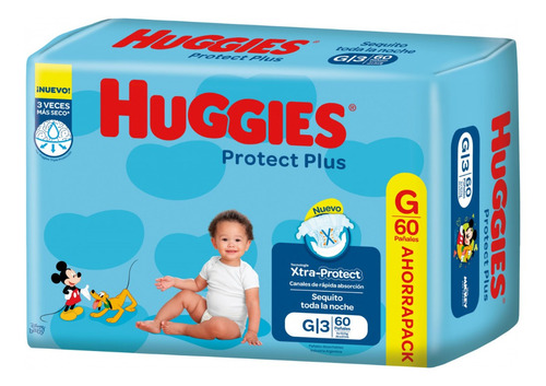 Huggies® Protect Plus G X 60 Unidades