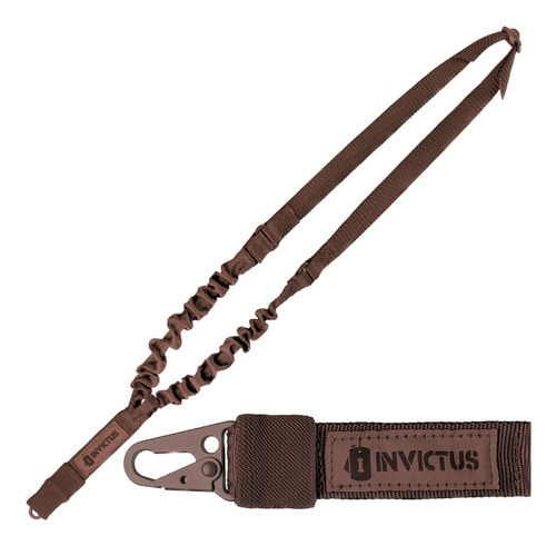 Bandoleira Tática Strap 1 Ponta Invictus Marrom