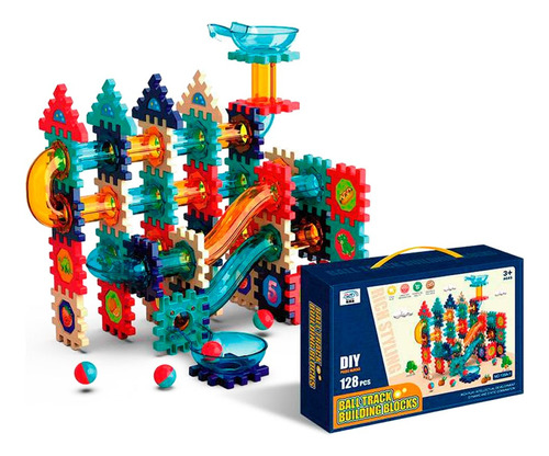 Bloques Con Tobogán 128pcs - Vamos A Jugar