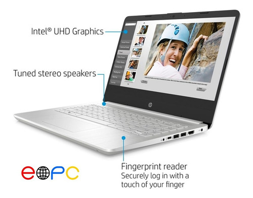 Imagen 4 de 6 de Laptop Hp 14-dq2055wm Intel I3 11va 4gb Ram 256gb Ssd W10h
