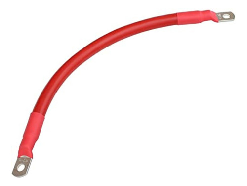 Cable Solar Rojo 25mm² X 25 Cms Conector 8,5mm Para Baterías