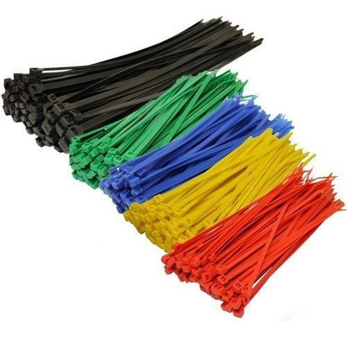 Topzone Assorted Color Nylon Cable Zip Ties Self Locking, 25