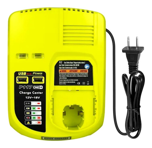 Cargador Bateria Ryobi P117 One+ 12v 18v