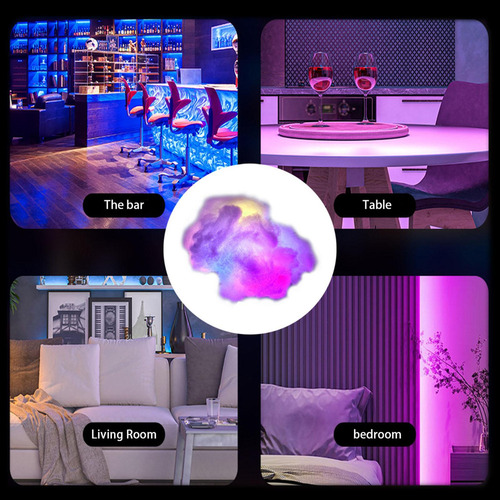 Nuvem De Algodão Diy Atmosfera Luz Decoração Do Quarto