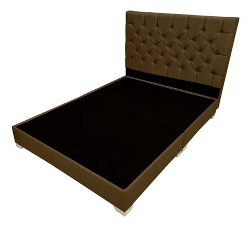 Base Cama Con Espaldar Capitoneado Doble 140x190 Envió Bgtá 