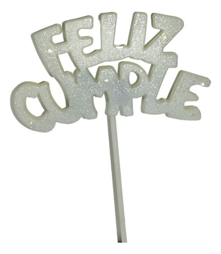 Pinche Adorno Torta Luminoso Cartel Feliz Cumple Con Luz Led