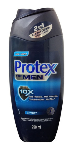 Jabón Líquido Protex Men Active Sports 3x1 250 Ml