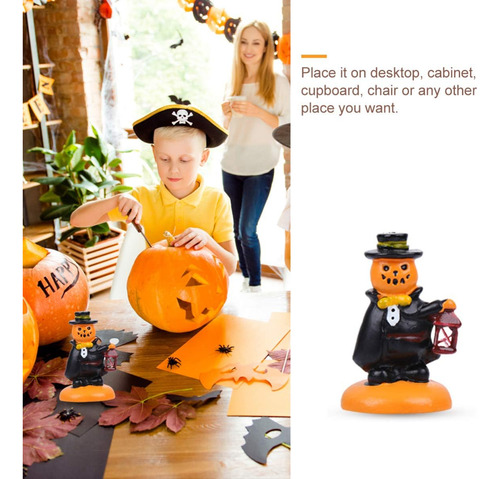 3 Figuras De Calabaza En Miniatura De Halloween, Calabaza Fa