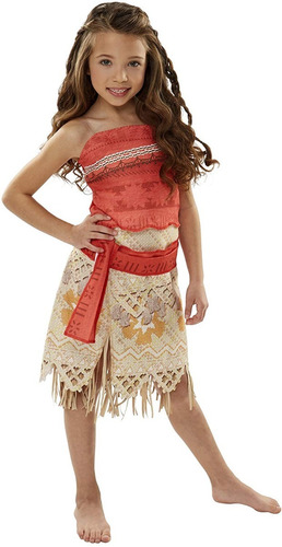 Disfraz Para Niña De Moana Talla 4-6