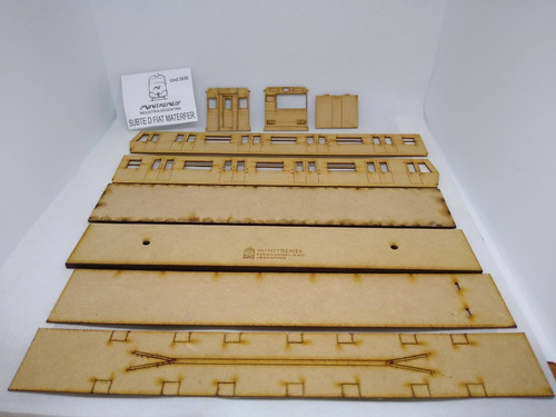Imagen 1 de 6 de Nico Coche Subte Linea D Kit Fibrofacil H0 (mnt 36)