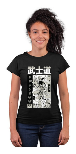 Playera Asiáticos - Mujer - Manga - Samurai