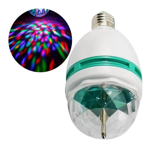 Lampara Foco Led Colores Rgb Giratoria Luces Boliche Fiestas