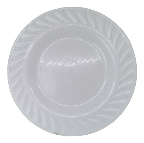 100 Plato Pastelero De Platico Capacidad 125ml Postres Color Blanco