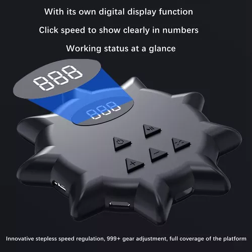 Dispositivo Digital Display Auto Clicker, dedo simulado clicando