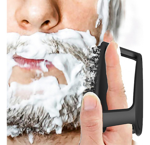 ~ Cepillo De Limpieza De Barba Peine De Bigote De Azul