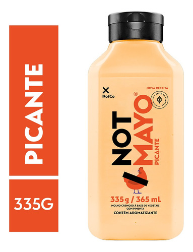 Maionese Not Mayo Picante 335g Notco